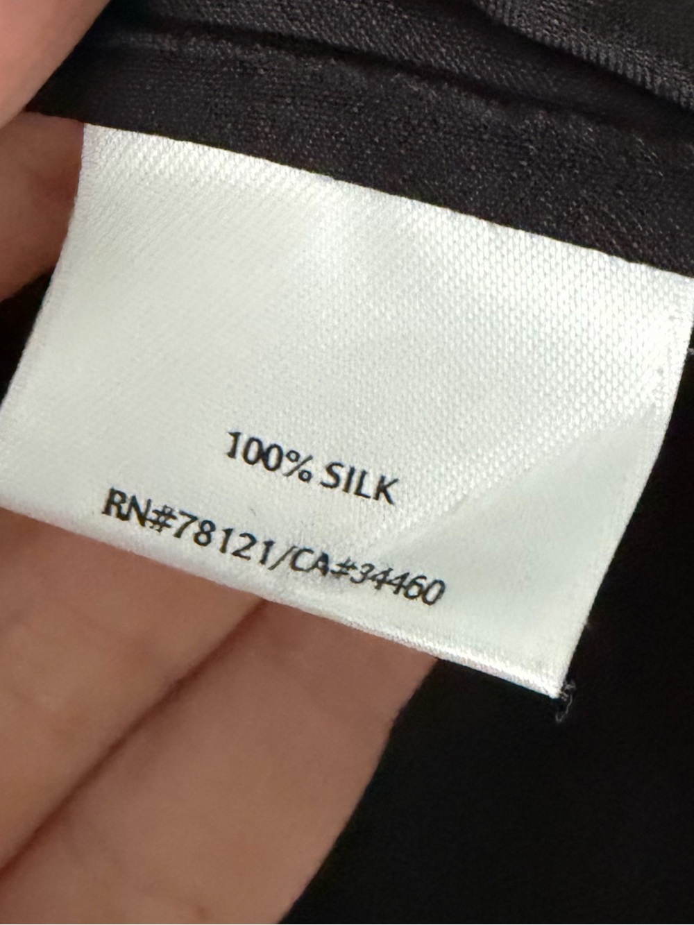 Eileen Fisher Minimalist Black Heavy Silk Shirt Dress Mandarin Collar Size XL - Picture 9 of 10